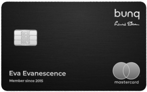 Bunq Kreditkarte aus Metall